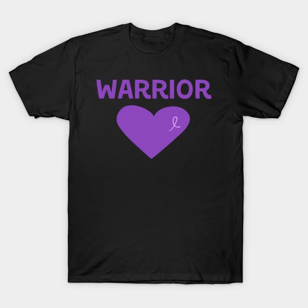 Purple Ribbon Gifts Get Well Gift Awareness Eating Disorders Domestic Violence Lupus Fibromyalgia T-Shirt by InnerMagic